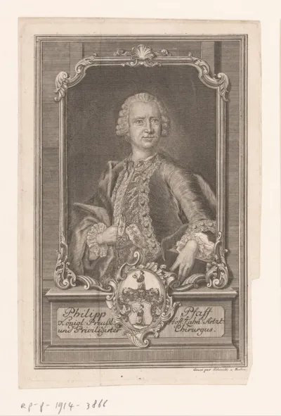 Portret van Philipp Pfaff