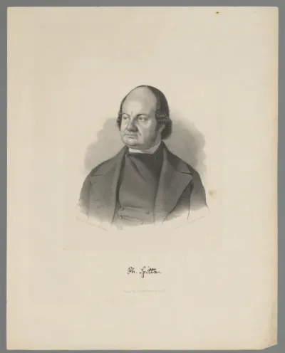 Portret van Philipp Spitta