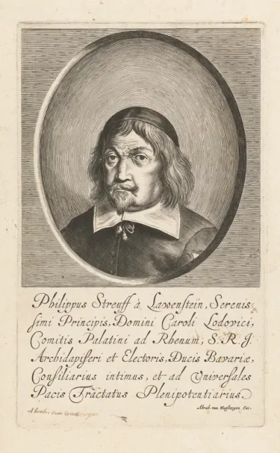 Portret van Philipp Streiff von Lauenstein