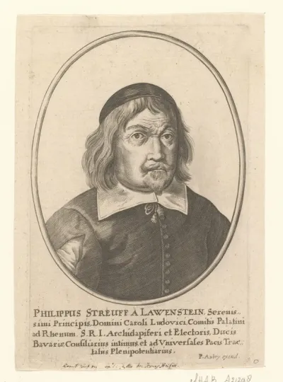 Portret van Philipp Streuff von Lauenstein