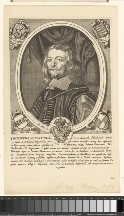 Portret van Philipp Valentin Voit von Rieneck