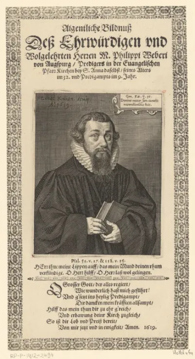 Portret van Philipp Weber op 32-jarige leeftijd
