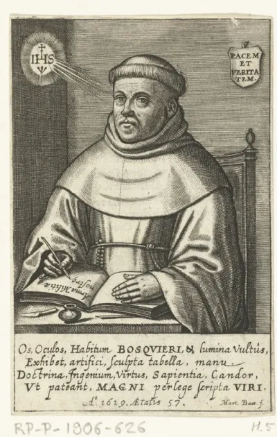 Portret van Philippe Bosquier op 57-jarige leeftijd