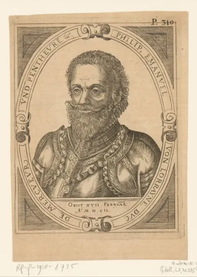 Portret van Philippe-Emmanuel de Lorraine, hertog van Mercoeur