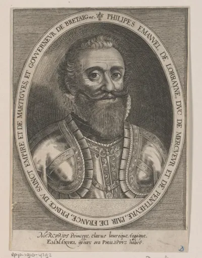 Portret van Philippe Emmanuel de Lorraine, hertog van Mercoeur