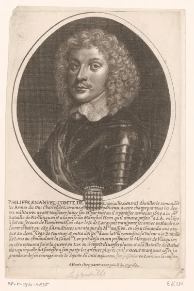 Portret van Philippe-Emmanuel, graaf van Ligniville