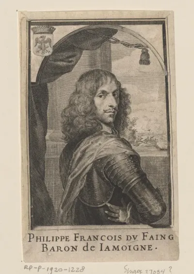 Portret van Philippe François du Faing, graaf van Hasselt en baron van Jamoigne