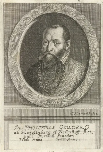 Portret van Philippus Geuder