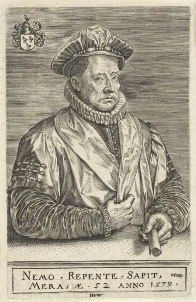 Portret van Philippus Nutius (Nuyts), op 52-jarige leeftijd