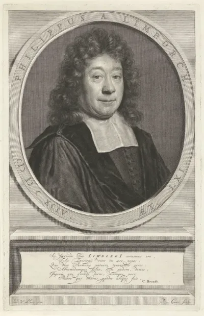 Portret van Philippus van Limborch op 61-jarige leeftijd