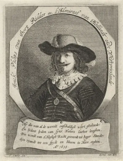 Portret van Philips van Dorp, vlootvoogd