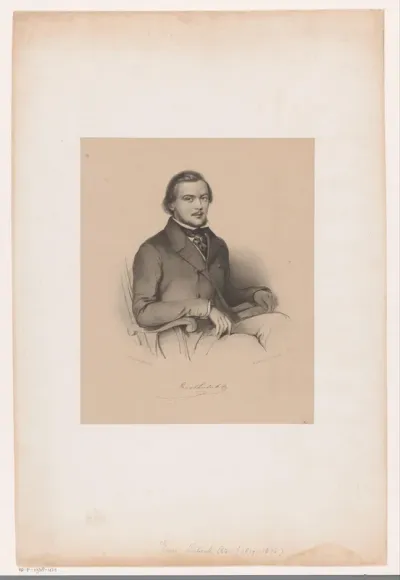 Portret van pianist Ernst Lubeck