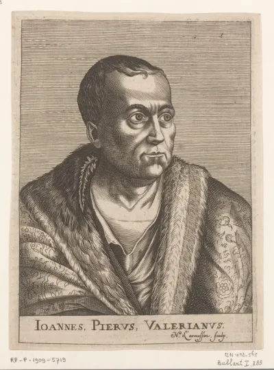 Portret van Piero Valeriano Bolzani