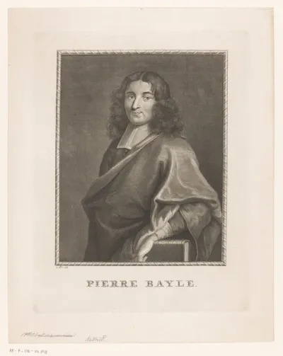 Portret van Pierre Bayle op 28-jarige leeftijd