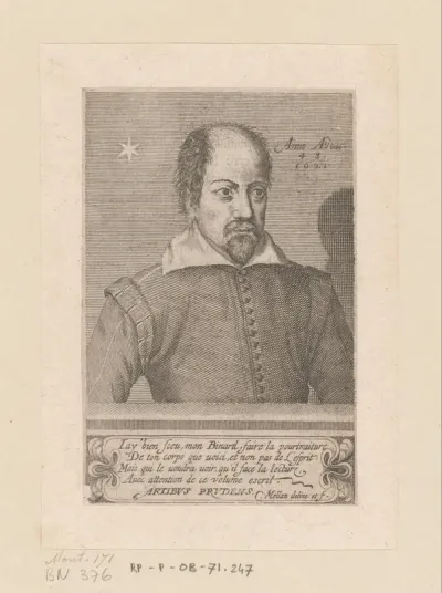 Portret van Pierre Binard, op 48-jarige leeftijd