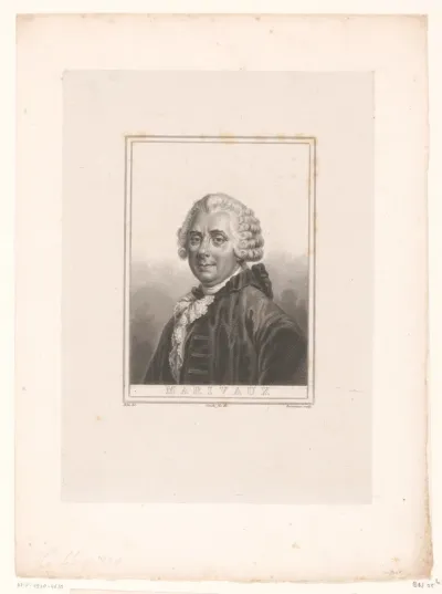 Portret van Pierre Carlet de Marivaux