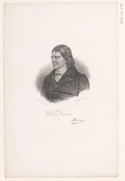 Portret van Pierre Claude François Daunou