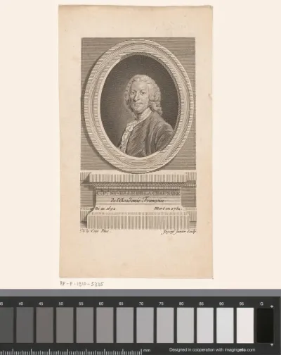 Portret van Pierre-Claude Nivelle de La Chaussée