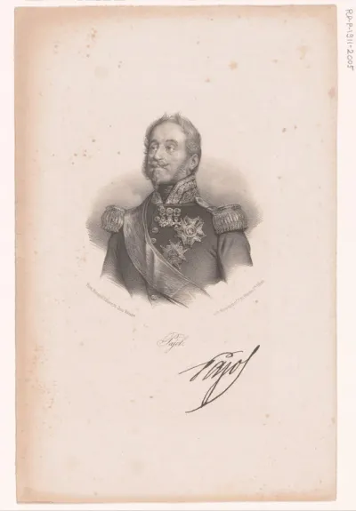 Portret van Pierre Claude Pajol