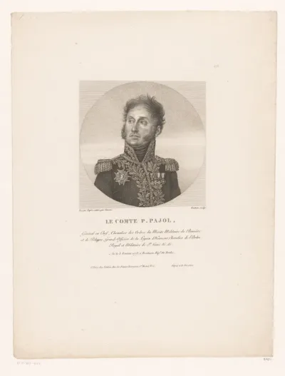Portret van Pierre Claude Pajol