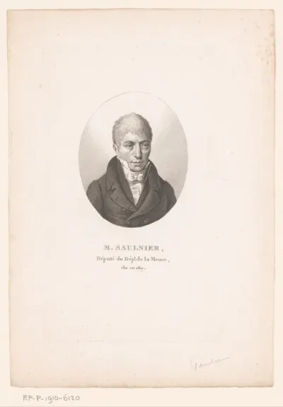 Portret van Pierre Dieudonné Louis Saulnier