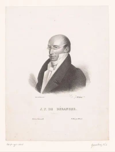 Portret van Pierre-Jean de Béranger