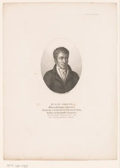 Portret van Pierre Jean George Cabanis