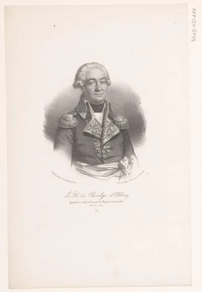 Portret van Pierre Joseph du Chambge d'Elbhecq