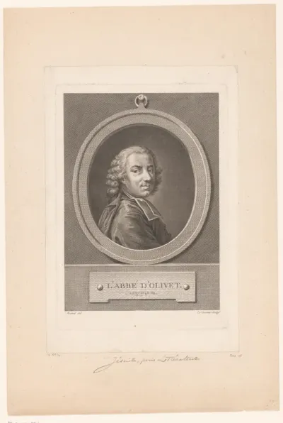 Portret van Pierre-Joseph Thoulier d'Olivet op 43-jarige leeftijd