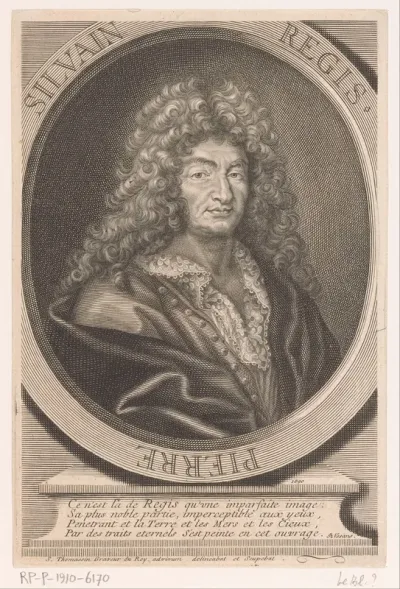 Portret van Pierre-Silvain Régis en profil op een medaille