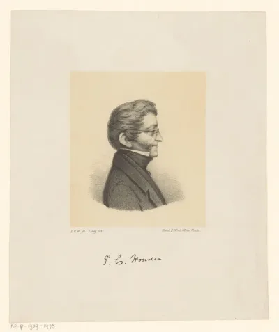Portret van Pieter Christoffel Wonder