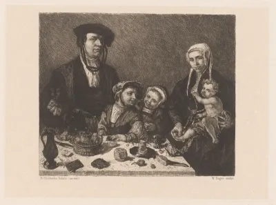 Portret van Pieter Jan Foppesz. en Alijdt van Beresteyn met hun kinderen