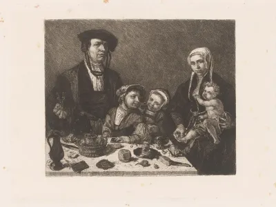 Portret van Pieter Jan Foppesz. en Alijdt van Beresteyn met hun kinderen