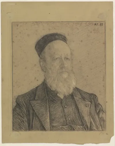 Portret van Pieter Johannes Veth, oud 77 jaar