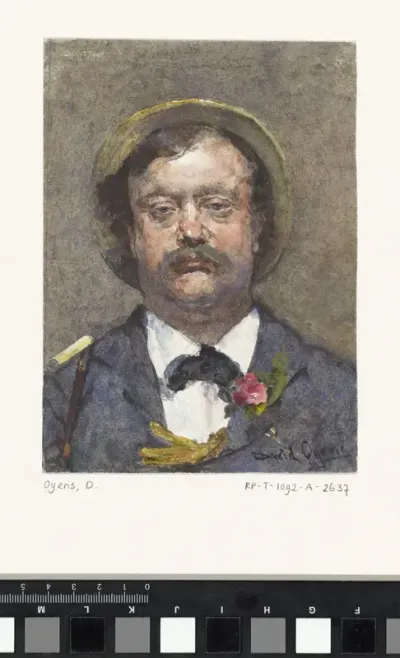 Portret van Pieter Oyens (Een bon-vivant)