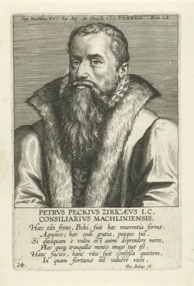 Portret van Pieter Peck