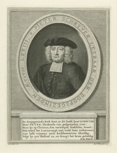 Portret van Pieter Schrijver