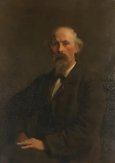 Portret van Pieter Stortenbeker (1828-1898), kunstschilder