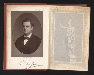 Portret van Pieter van Geer, hoogleraar wis- en natuurkunde en rector magnificus van de Universiteit Leiden 1882-1883