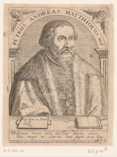 Portret van Pietro Andrea Mattioli