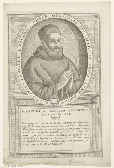 Portret van Pietro Antonio Camilli, 56ste Minister Generaal van de franciscaner orde