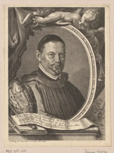 Portret van Placidus Mayr op 51-jarige leeftijd