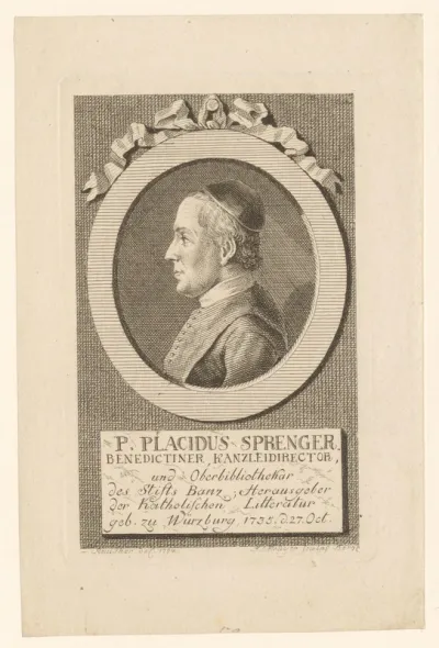 Portret van Placidus Sprenger