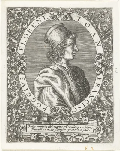 Portret van Poggio Bracciolini