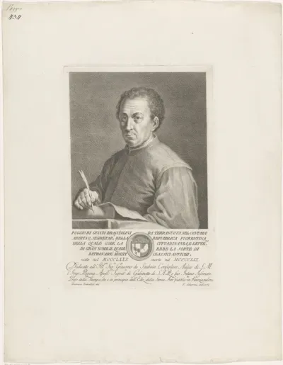 Portret van Poggio Bracciolini