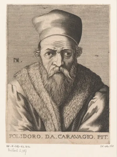 Portret van Polidoro da Caravaggio