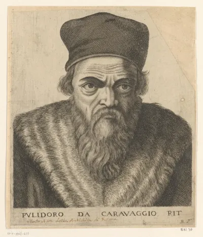 Portret van Polidoro da Caravaggio