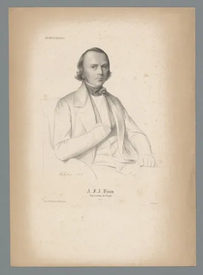 Portret van politicus Alexandre-François Vivien