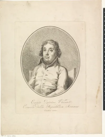 Portret van politicus en archeoloog Ennio Quirino Visconti