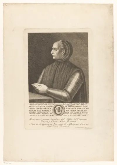 Portret van politicus Niccolò Acciaiuoli